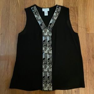 Sheer Tank with Beautiful Detailing